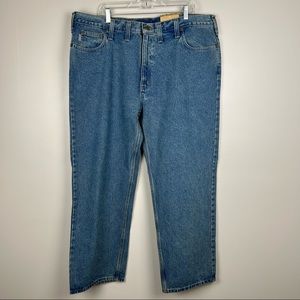 NWT Carhartt Mens 44 x 30 Relaxed Fit Jeans Medium Wash B460